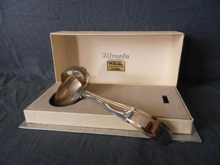 Gero Zilmeta thee ei lepel theezeef model 5160 Nilsson MINT, Antiek en Kunst, Antiek | Bestek, Ophalen of Verzenden