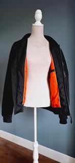 Bomberjack. Zwart. Oranje voering, Kleding | Heren, Ophalen of Verzenden, Zo goed als nieuw, Zwart