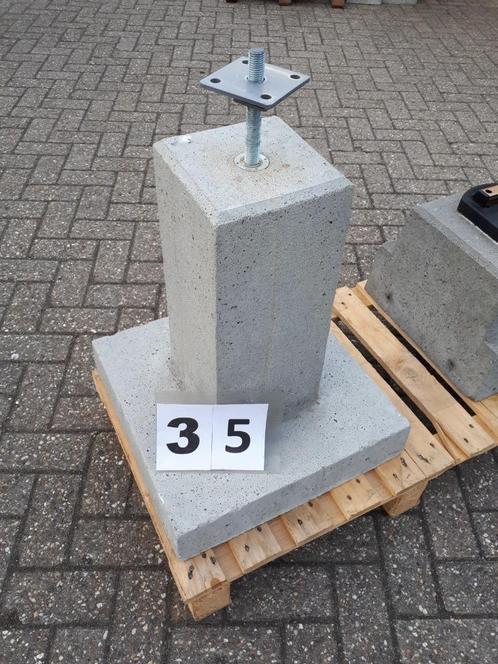 Te koop:betonpoeren,stelplaten,paalhouders,draadankers, Doe-het-zelf en Verbouw, Hout en Planken, Nieuw, Overige typen, Minder dan 200 cm