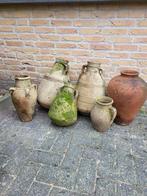 Oude kruiken, vazen, terracotta met verschillende maten, Tuin en Terras, Ophalen of Verzenden, Gebruikt