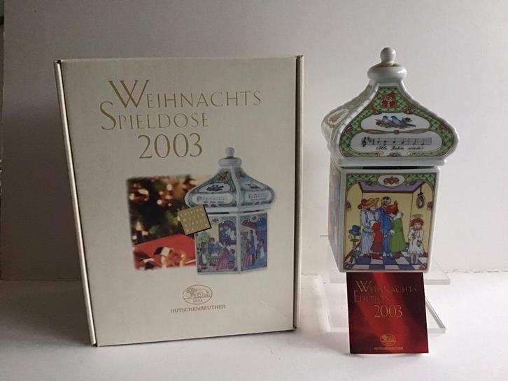 Kerstspeeldoosje 2003, Hutschenreuther, porselein, Verzamelen, Porselein, Kristal en Bestek, Zo goed als nieuw, Porselein, Ophalen of Verzenden
