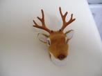 stoffen herten kopje bruin wit uit diergaarde blijdorp9lx4h, Verzamelen, Beelden en Beeldjes, Ophalen of Verzenden, Zo goed als nieuw