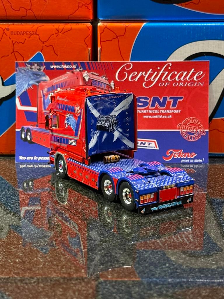 Tekno - Scania Stuart Nicole Transport (SNT), Ophalen of Verzenden, Zo goed als nieuw, Bus of Vrachtwagen, Tekno