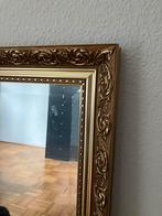 Goudkleurige klassieke spiegel, Ophalen of Verzenden, Rechthoekig