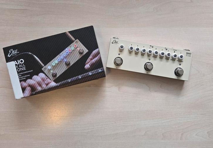 Eko BAIO Mini Multi-effectpedaal Gitaar, Muziek en Instrumenten, Effecten, Zo goed als nieuw, Chorus, Delay of Echo, Distortion, Overdrive of Fuzz