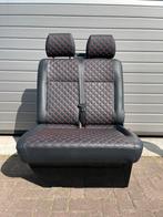 Vw Transporter T5 T6 Bijrijdersbank Bank Zetel Zwart Leder, Ophalen