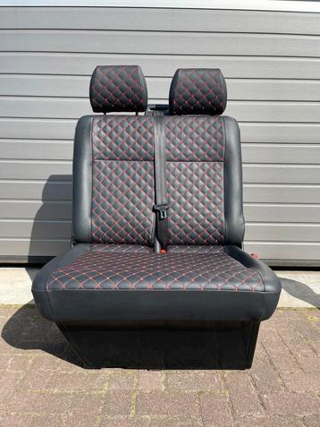 Vw Transporter T5 T6 Bijrijdersbank Bank Zetel Zwart Leder beschikbaar voor biedingen