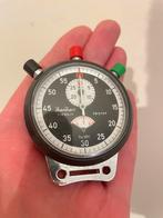 Hanhart tristop mechanische stopwatch, Overige merken, Staal, Gebruikt, Ophalen of Verzenden