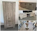 Complete degelijke meubelset: eettafel, dressoir, tvkast etc, Huis en Inrichting, Complete inboedels, Ophalen