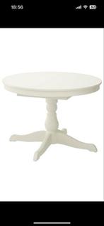 Uitschuifbare ronde eettafel, Huis en Inrichting, Tafels | Eettafels, Ophalen, 100 tot 150 cm, Rond, Tot twee personen