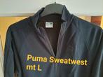 Puma sweatwest, leuke detail arm, zijden band, mt L, Overige typen, Maat 42/44 (L), Puma, Ophalen of Verzenden