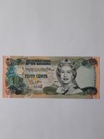 Fifty cents 2001 Bahamas unc kk f.25.6, Ophalen of Verzenden, Noord-Amerika