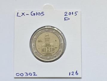 2-euromunt Duitsland (D) J 2015 Herdenking LX-G105 beschikbaar voor biedingen