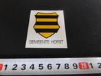 stickers Gemeente HORST  wapen, Verzamelen, Ophalen, Zo goed als nieuw