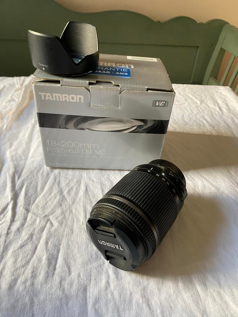 Lens Tamron 18-200mm f/3.5-6.3 Di II VC - Met doos, Audio, Tv en Foto, Fotografie | Lenzen en Objectieven, Ophalen of Verzenden