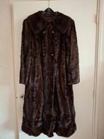 Lange donkerbruine bontjas maat 40, Kleding | Dames, Jassen | Winter, Ophalen of Verzenden, Zo goed als nieuw, Maat 38/40 (M)