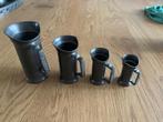Set tinnen maatbekers, Antiek en Kunst, Antiek | Tin, Ophalen of Verzenden