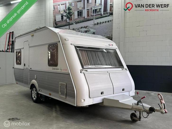 Kip Celebration 44 TDB I Mover I Voortent I Fietsendrager, Caravans en Kamperen, Caravans, Bedrijf, tot en met 4, 1000 - 1250 kg