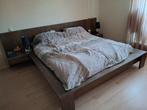 Goossens donkerhouten slaapkamermeubel set, Ophalen, Gebruikt, Bruin, Tweepersoons