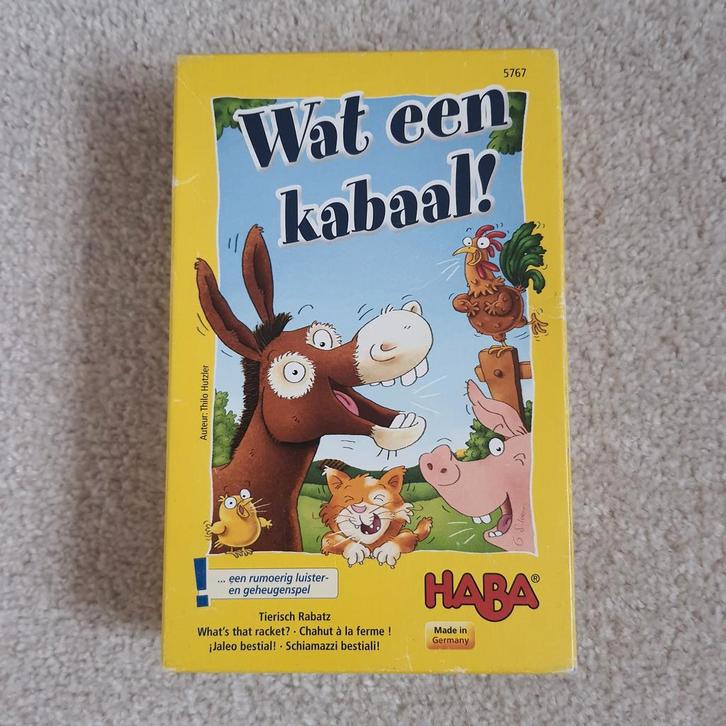 HABA Wat een kabaal! - Kinderspel, Hobby en Vrije tijd, Gezelschapsspellen | Bordspellen, Gebruikt, Een of twee spelers, Drie of vier spelers