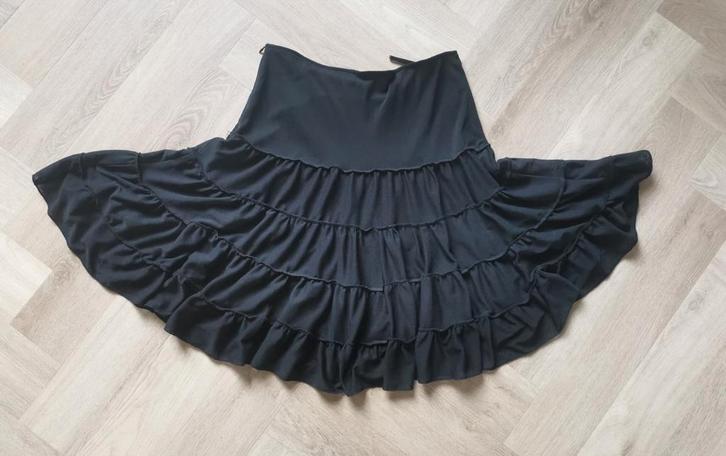 Rok mt. L, Kleding | Dames, Rokken, Zo goed als nieuw, Maat 42/44 (L), Zwart, Knielengte, Verzenden