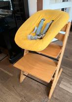 Stokke Babyschaal met 2 Hoezen - Geel & Jungle, Ophalen, Gebruikt, Meegroeistoel, Stoelverkleiner