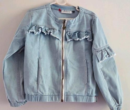 LOOXS Revolution spijkerjasje lichtblauw maat 116, Kinderen en Baby's, Kinderkleding | Maat 116, Zo goed als nieuw, Meisje, Jas