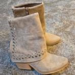 Beige Enkellaarzen met goudkleurige steentjes, Maat 39, Beige, Lage of Enkellaarzen, Ophalen of Verzenden, Onbekend