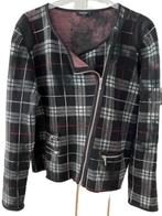 CLAUDIA STRATER kort jasje vest zwart Tartan maat 44, Verzenden, Zwart, Maat 42/44 (L), Zo goed als nieuw