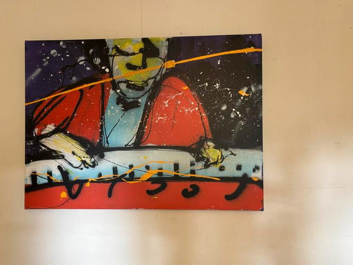 Herman Brood 3D Print - 'piano man’, Antiek en Kunst, Kunst | Schilderijen | Modern, Ophalen