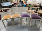 Witte Vintage Stoelen - Zitten Heerlijk!, Ophalen, Gebruikt, Wit, Vier