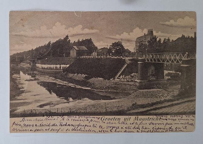 Maastricht kanaal Zuid Willemsvaart Vestingwerken, Verzamelen, Ansichtkaarten | Nederland, Gelopen, Limburg, Voor 1920, Verzenden