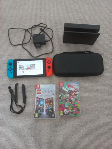 Nintendo switch v2 met 3 spellen beschikbaar voor biedingen