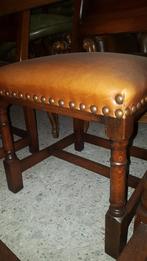 Eetkamer tafel met stoelen schapenleder, Huis en Inrichting, Ophalen, Gebruikt, Vijf, Zes of meer stoelen