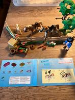 Playmobil set 5227 paddock met paarden familie, Ophalen of Verzenden, Zo goed als nieuw, Complete set