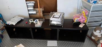 Besta, tv meubel, zwart ikea - afbeelding 1