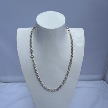 Zilveren ketting – gemerkt – 15 gram – 38,5 cm beschikbaar voor biedingen