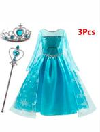 Elsa prinsessenjurk (meerdere maten), Kinderen en Baby's, Carnavalskleding en Verkleedspullen, Ophalen of Verzenden, Nieuw, 110 t/m 116