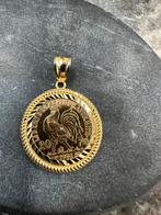 18k Gouden Hanger met 22 karaat munt, Antiek en Kunst, Ophalen of Verzenden, Goud