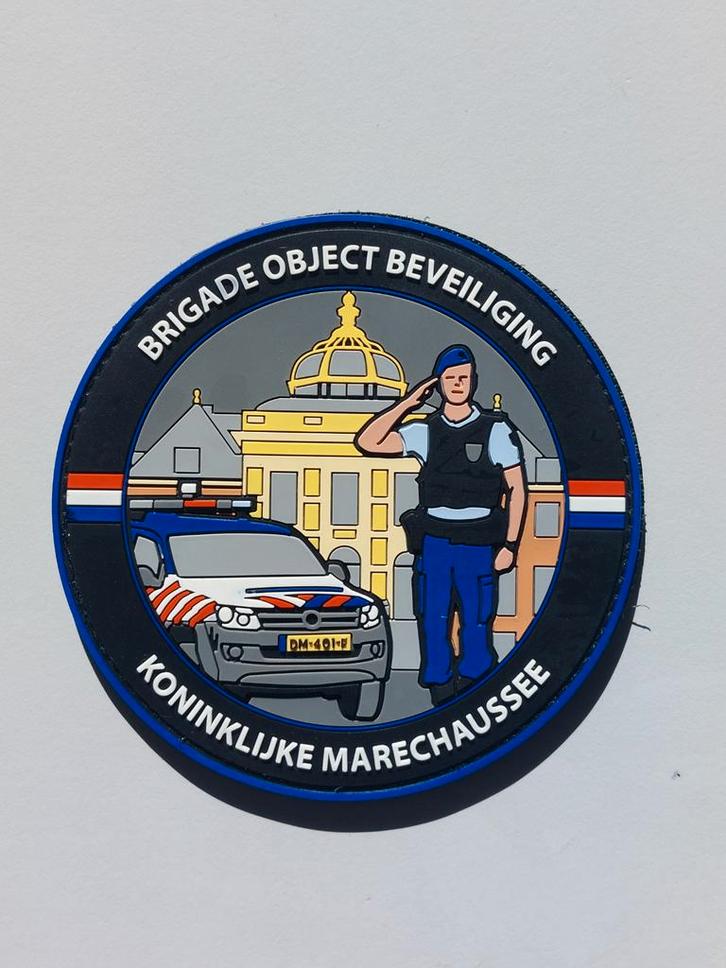 Marechaussee Brigade Object Beveiliging Patch, Verzamelen, Militaria | Algemeen, Marechaussee, Embleem of Badge, Nederland, Verzenden