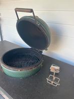 Big Green Egg L + Tafel met hardstenen blad, Ophalen, Gebruikt