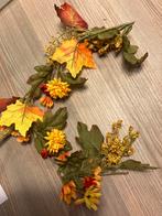 Herfst slinger met bladeren en bloemen, Ophalen, Gebruikt, Binnen