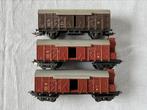 3x Lima gesloten goederenwagons FS/SNCF 2/4 assen, Hobby en Vrije tijd, Modeltreinen | H0, Gebruikt, Gelijkstroom, Wagon, Ophalen of Verzenden