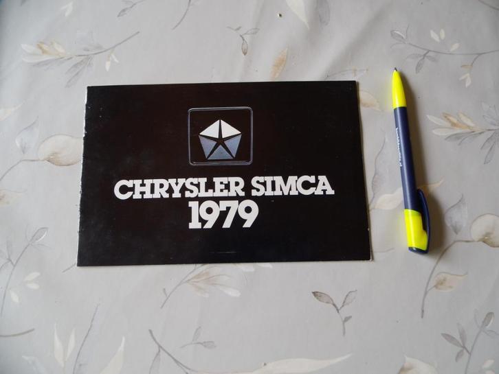 Chrysler Simca1979  incl Matra, Boeken, Auto's | Folders en Tijdschriften, Zo goed als nieuw, Overige merken, Verzenden