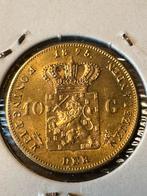 Gouden tientje 1875 dubbelslag/overslag, Postzegels en Munten, Munten | Nederland, Koning Willem III, Losse munt, 10 gulden, Goud