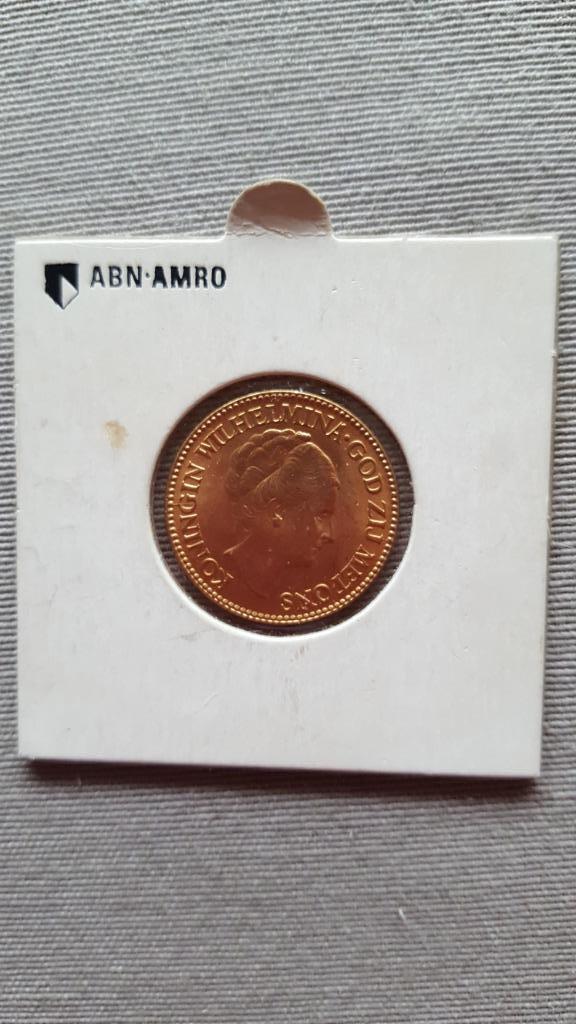 Gouden Tientje Koningin Wilhelmina 1933 (Kavel GM001), Postzegels en Munten, Munten | Nederland, Losse munt, 10 gulden, Koningin Wilhelmina