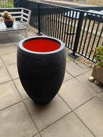 Grote Capi Europe bloempot - Zwart, 85cm, Tuin en Terras, Bloempotten, 25 tot 40 cm, Kunststof, Rond, Binnen
