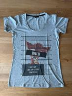Glitz&Glam shirt met tekst, Kleding | Dames, Ophalen of Verzenden, Korte mouw, Maat 36 (S), Grijs