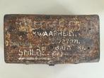Brocante/Vintage Metalen koffer. L 56,5xB31xH22, Ophalen of Verzenden