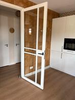 Te koop nieuwe binnendeur met glas, Doe-het-zelf en Verbouw, Kozijnen en Schuifpuien, Deurkozijn, Zo goed als nieuw, Hout, Ophalen